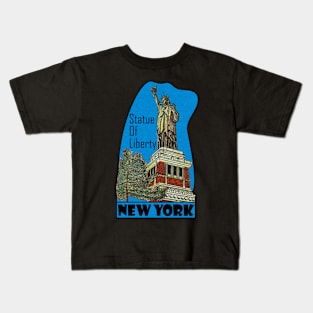 Statue Of Liberty New York Vintage Style Kids T-Shirt